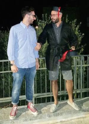 The Vice Chancellor awards the Economics doctore! Doctore! Doctore!